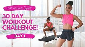 30 Day Workout Challenge - 'I AM IN CONTROL' - Day 1 | (NO EQUIPMENT) REAL-TIME Workout