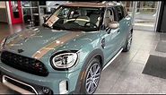 2022 Sage Green MINI Cooper S Countryman w/the Iconic and Driving Assistant Packages