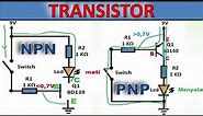 Penjelasan Transistor NPN dan PNP – Beserta contoh rangkaiannya