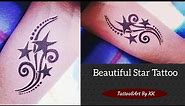 How to make Star Tattoo on hand at home||Tattoo&Art By KK