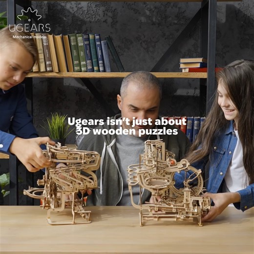 🛠 You can watch working hands for hours. But nothing is more powerful than hands that quietly pass down knowledge and experience. Ugears isn’t just about 3D wooden puzzles — it’s about creating moments like these: 👨🏻‍🔧 A father shows his child how to fit the pieces together so they move as one. 👴🏼 A grandfather proudly demonstrates a finished model and is transported back to the wooden toys he once loved. 🧒🏻 A child, carefully following each step, whispers with pride: “I built it with my