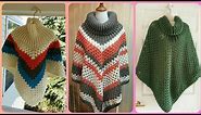 Stylish Mexican Crochet Hand-knitted Poncho Pattern Designs Ideas - Knitted Poncho Patterns