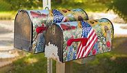 WILDLAVIE American Flag Mailbox Cover