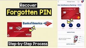 Forgot Card Pin Bank of America | Find Debit Card PIN BOA | Recover BOA ATM PIN | Change/Reset PIN