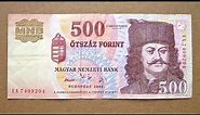 500 Hungarian Forint Banknote (Five Hundred Hungarian Forint / 2002) Obverse & Reverse