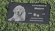 Personalized Memorial Plaque for Pets,Dog,Cat, Customized Engraved Gravestone, Memorial Stone for Lost Loved One,Graveside Ornament, Grave Marker for Cemetery Decoration (for Pets)