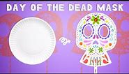 Paper Plate Day of the Dead Mask | DIY Sugar Skull Craft for Kids