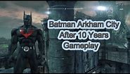 Batman Arkham City PS4 - Batman Beyond SUIT Gameplay Free Roam
