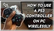 How To Use A PS3 Controller On A PC Wirelessly Without A Dongle | 2024