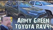 A look at the new Army Green color in the Toyota Rav4 Woodland edition