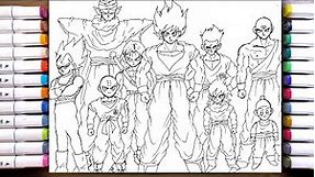 how to draw dragon ball z characters step by step | dragon ball z drawing