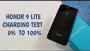 Honor 9 Lite BATTERY CHARGING TEST | 0% TO 100%