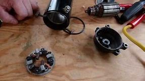 Servicing/rebuild your starter motor