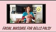 Physical Therapy. Facial massage for Bells Palsy