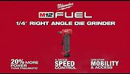 Milwaukee® M12 FUEL™ ¼” Right Angle Die Grinder