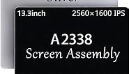 GBOLE A2338 Screen Replacement for MacBook Pro M1 Retina A2338 EMC 3578 MYD83 MYD92 MYDA2 MYDC2 Full LCD Display Assembly Silver