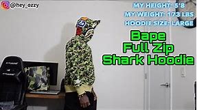 Bape Full Zip Shark Hoodie Review (A Bathing Ape Full Zip Hoodie)