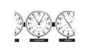 Time Zone Clocks - Sapling Clocks