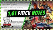 GTA 5 Title Update 1.61 Patch Notes (PS4, PS5, Xbox One, Xbox Series XS, PC)