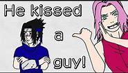 Sasuke kissed a guy! / He kissed a guy animated meme | SasuNaru - Sasuke x Naruto