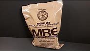 2018 MRE Pepperoni Pizza MRE Review Meal Ready to Eat Ration Taste Testing