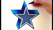 How to Draw the Dallas Cowboys Logo in 3D