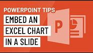 PowerPoint Quick Tip: Embed Excel Charts in a Slide