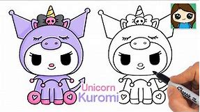 How to Draw Unicorn Kuromi | Sanrio