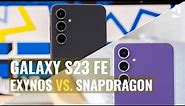 Samsung Galaxy S23 FE: Snapdragon vs. Exynos compared