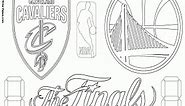 Cavs vs Warriors, 2018 NBA Finals coloring page printable game