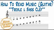 How to Read Music (Guitar) - Treble & Bass Clef