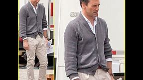 Jon Hamm's Bulge Captures Our Attention On 'Keeping Up with the Joneses' Set
