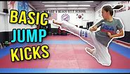 BASIC MARTIAL ARTS JUMP KICKS | Samery Moras Taekwondo
