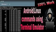 Android commands using terminal emulator tutorial 1