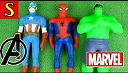 Marvel Avengers Life Like Spider Man Hulk Captain America Stretchable Squishy Stretch Toys