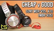 Sony MDR-V55 / MDR-X10 headphones review (XB920, X05)