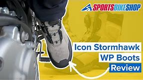 Icon Stormhawk Waterproof motorcycle boots review - Sportsbikeshop