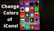 How to Change Colors of icons on iPhone