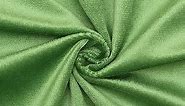 Velvet Fabric by The Yard for Upholstery Projects(Light Green,2 Yard)