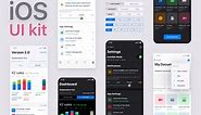 Figma iOS UI kit with 240 mobile app templates