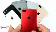 RED iPhone 7 Plus Unboxing & Color Comparison