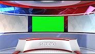 Virtual Studios News Desk Video Templates | Green Screen - Chroma key