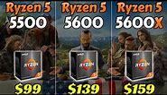 AMD Ryzen 5 5500 vs 5600 vs 5600X - Which CPU is Better value for Money?