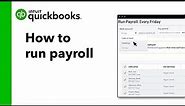 How to run payroll in QuickBooks Online