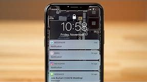 How to disable Hidden Lockscreen Notifications on iPhone X