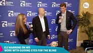 Eli Manning on his work with Guiding Eyes for the Blind and his Super Bowl predictions