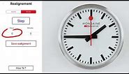 Mondaine | Stop2go Smart Wall Clock - How to set your clock up video