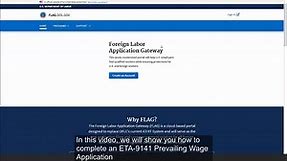 Filling out a Form ETA-9141 Application