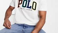 Polo Ralph Lauren ombre logo classic oversized fit t-shirt in white | ASOS