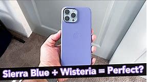 Wisteria Apple MagSafe Leather Case Review - iPhone 13 Pro Max // A Perfect Sierra Blue Companion?